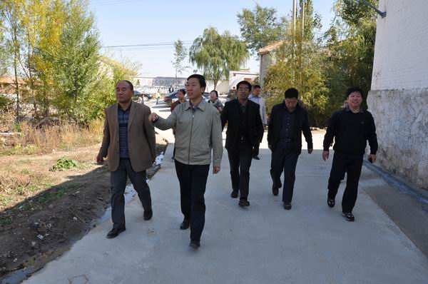 學(xué)院領(lǐng)導(dǎo)視察幫扶村項目驗收