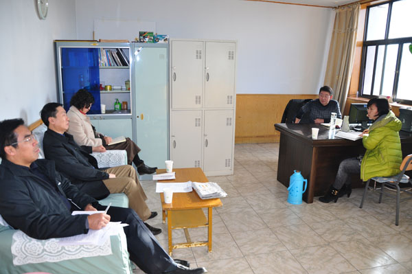 學院領導深入學工處調研指導學生工作