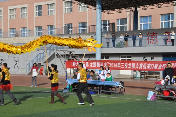 張家口高校首屆龍獅表演決賽在我院成功舉辦