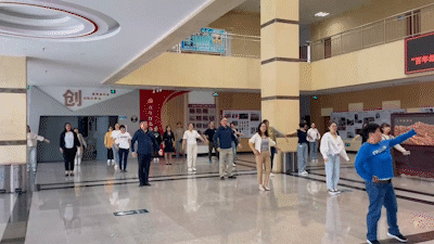 工間操，動起來！學院教職工開展工間操健身活動！