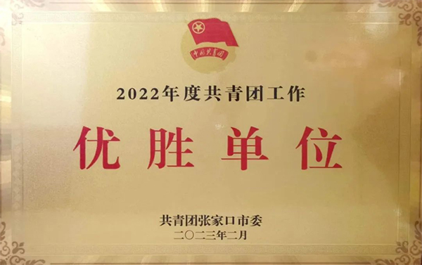 喜報(bào) | 我院榮獲2022年度張家口市共青團(tuán)工作優(yōu)勝單位