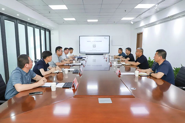 院長王立軍與山東順諾騰輝智能科技有限公司、河北慧網科技有限公司負責人座談