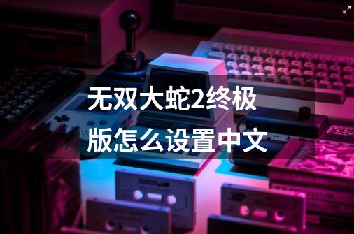 无双大蛇2终极版怎么设置中文-第1张-游戏相关-话依网