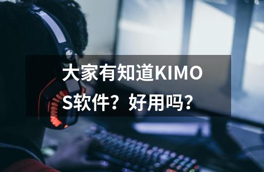 大家有知道KIMOS软件？好用吗？-第1张-游戏相关-话依网