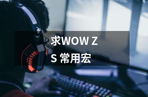 求WOW ZS 常用宏-第1张-游戏相关-话依网