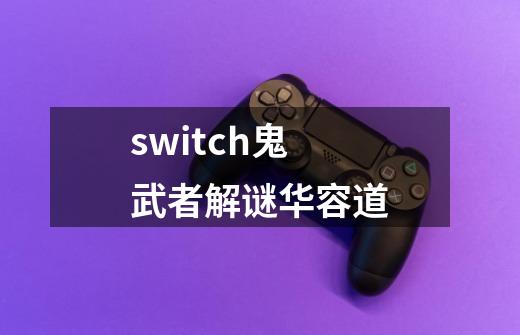switch鬼武者解谜华容道-第1张-游戏相关-话依网