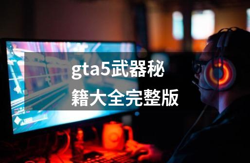 gta5武器秘籍大全完整版-第1张-游戏相关-话依网