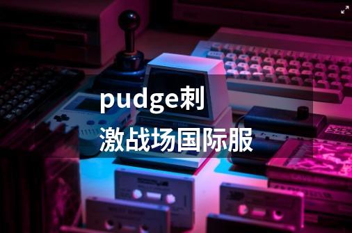 pudge刺激战场国际服-第1张-游戏相关-话依网