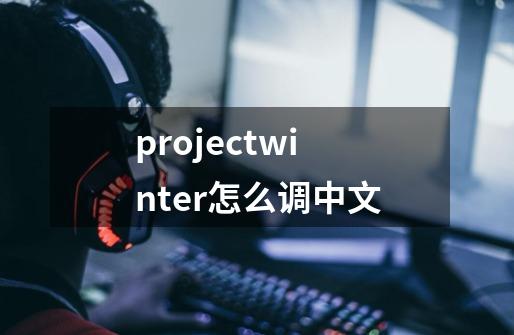 projectwinter怎么调中文-第1张-游戏相关-话依网