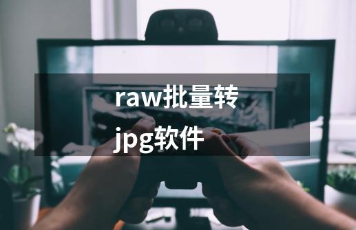 raw批量转jpg软件-第1张-游戏相关-话依网