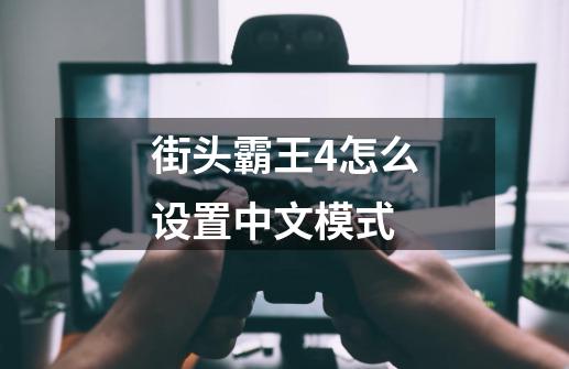 街头霸王4怎么设置中文模式-第1张-游戏相关-话依网
