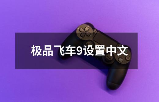 极品飞车9设置中文-第1张-游戏相关-话依网