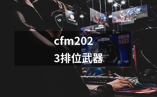 cfm2023排位武器-第1张-游戏相关-话依网