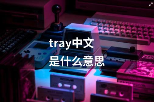 tray中文是什么意思-第1张-游戏相关-话依网