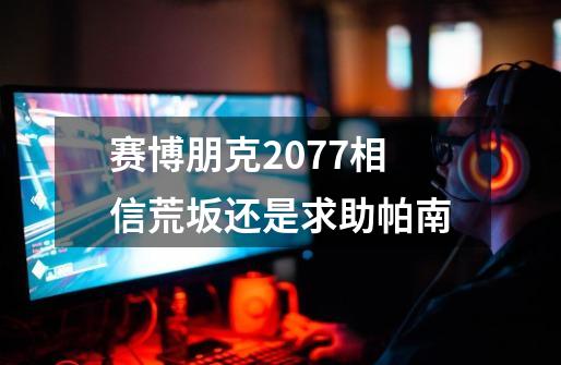 赛博朋克2077相信荒坂还是求助帕南-第1张-游戏相关-话依网