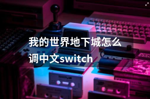 我的世界地下城怎么调中文switch-第1张-游戏相关-话依网