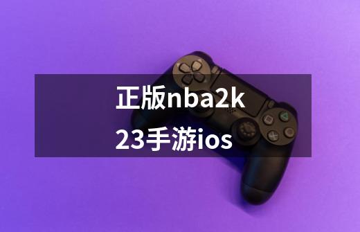 正版nba2k23手游ios-第1张-游戏相关-话依网