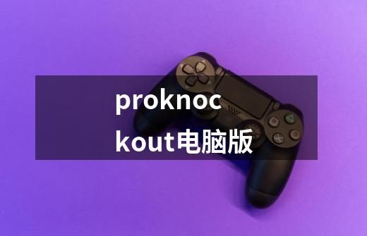 proknockout电脑版-第1张-游戏相关-话依网